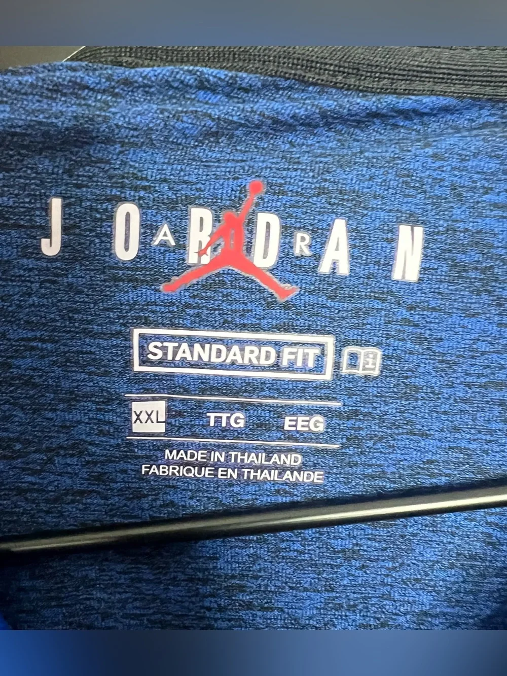 Jordan Florida Gators Polo Shirt Mens XXL Heathered Blue Standard Fit